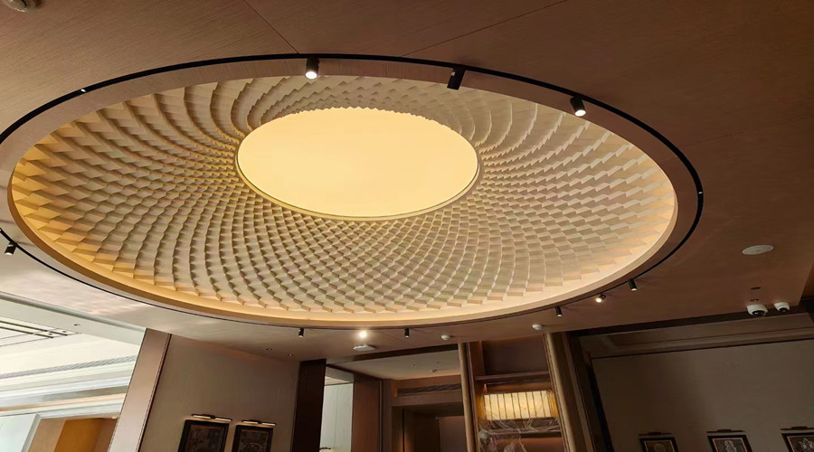 廣州雪松大廈在飾紀上品定制GRG天花,合作共贏！