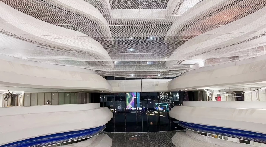 飾紀上品GRG廠家：深圳國際交流中心GRG攔河造型工程