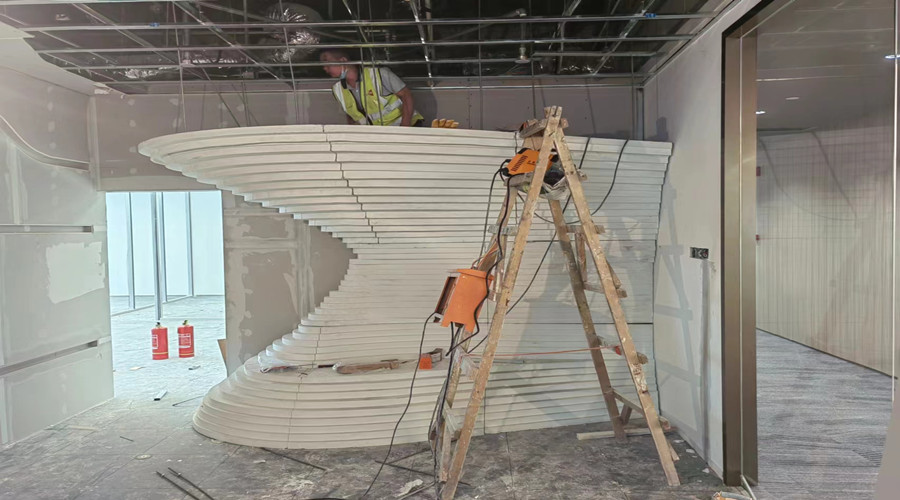 GRG構(gòu)件安裝施工 GRG構(gòu)件安裝施工