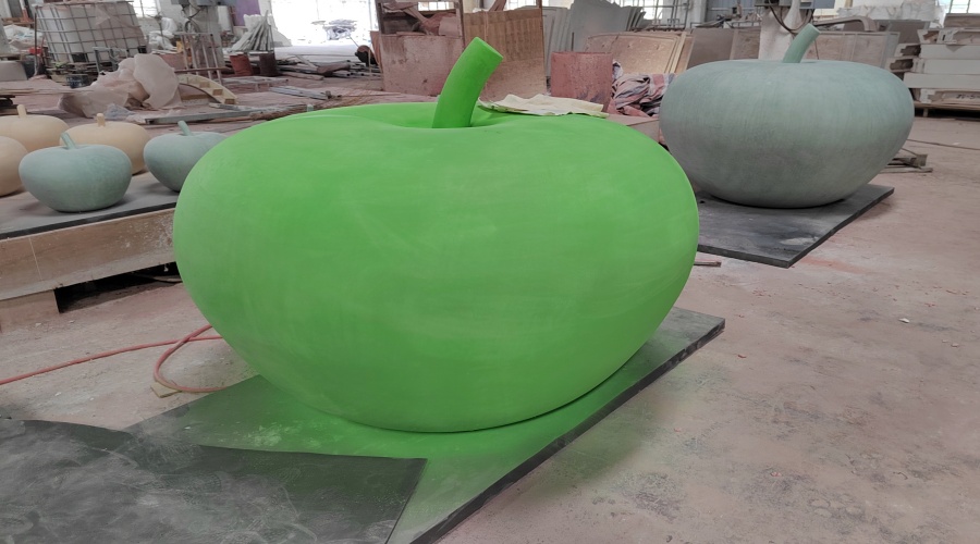 北京昌平GRC蘋(píng)果車(chē)檔隔離墩工程