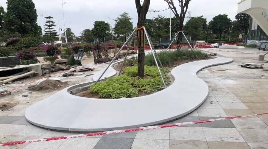 佛山云智匯GRC花池坐凳項目 佛山云智匯GRC花池坐凳項目