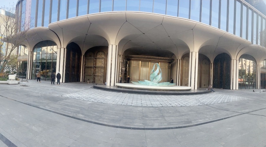 福建紫陽隱翠公館UHPC門頭柱子造型工程 福建紫陽隱翠公館UHPC門頭柱子造型工程