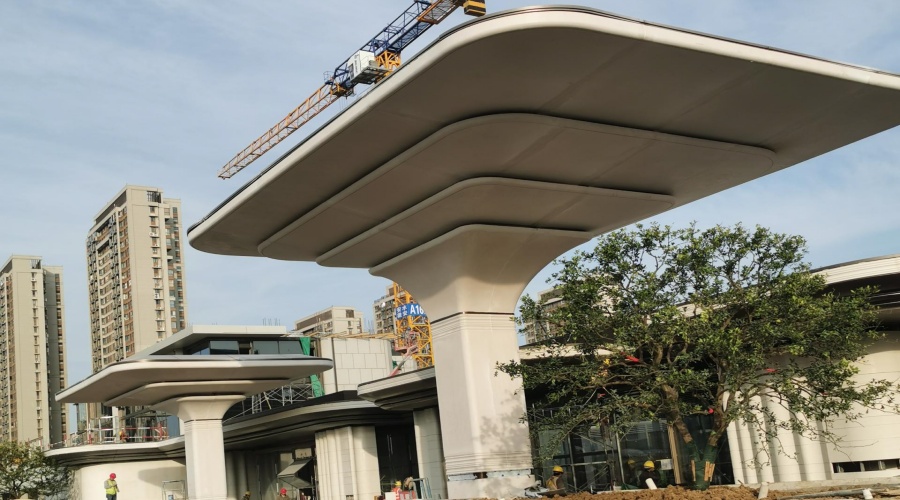 UHPC幕墻板與柱子 UHPC幕墻板與柱子